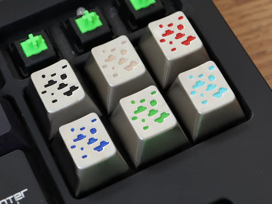Metal Ore Keycaps by Terra Keycaps