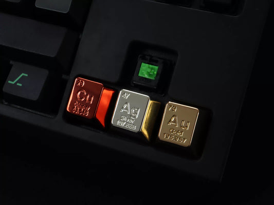 Metal Element Keycaps by Terra Keycaps