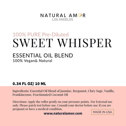 Sweet Whisper Roll On Essential Oil Blend by NaturalAmor