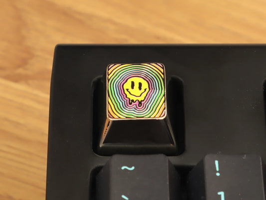 Rainbow Smiley Keycap by Terra Keycaps