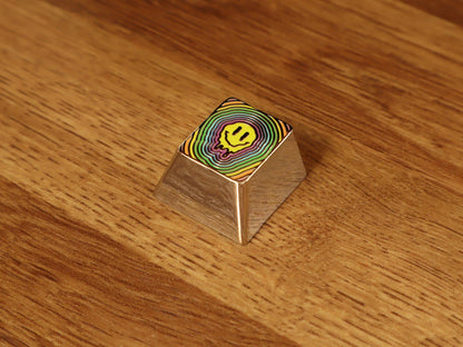 Rainbow Smiley Keycap by Terra Keycaps