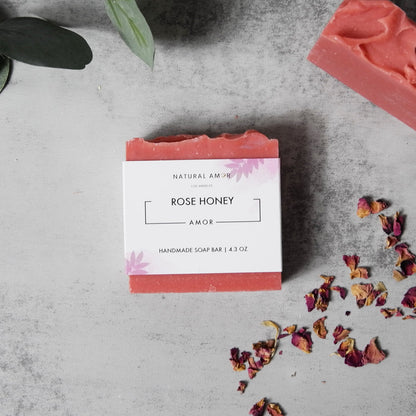 Rose Honey Soap Bar by NaturalAmor