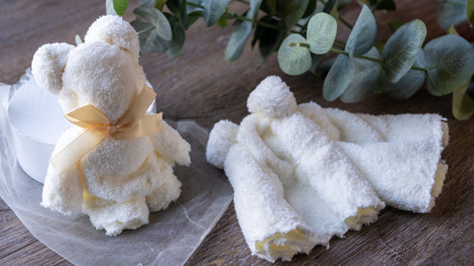 Small White Bear Towel by NaturalAmor
