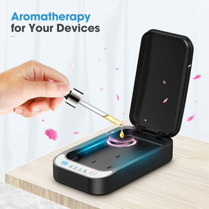 SaniCharge 3 in 1 Sanitize And Charge Your Cellphone Also Enjoy Aromatherapy Vista Shops