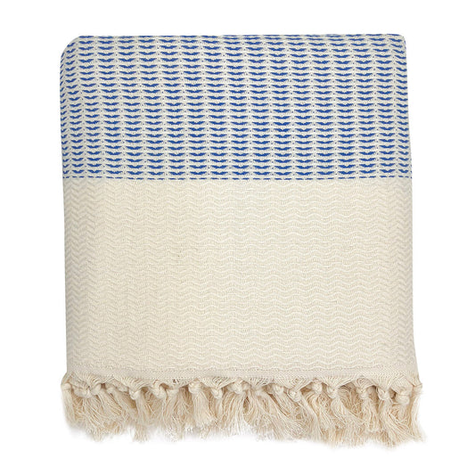blue turkish throw blankets