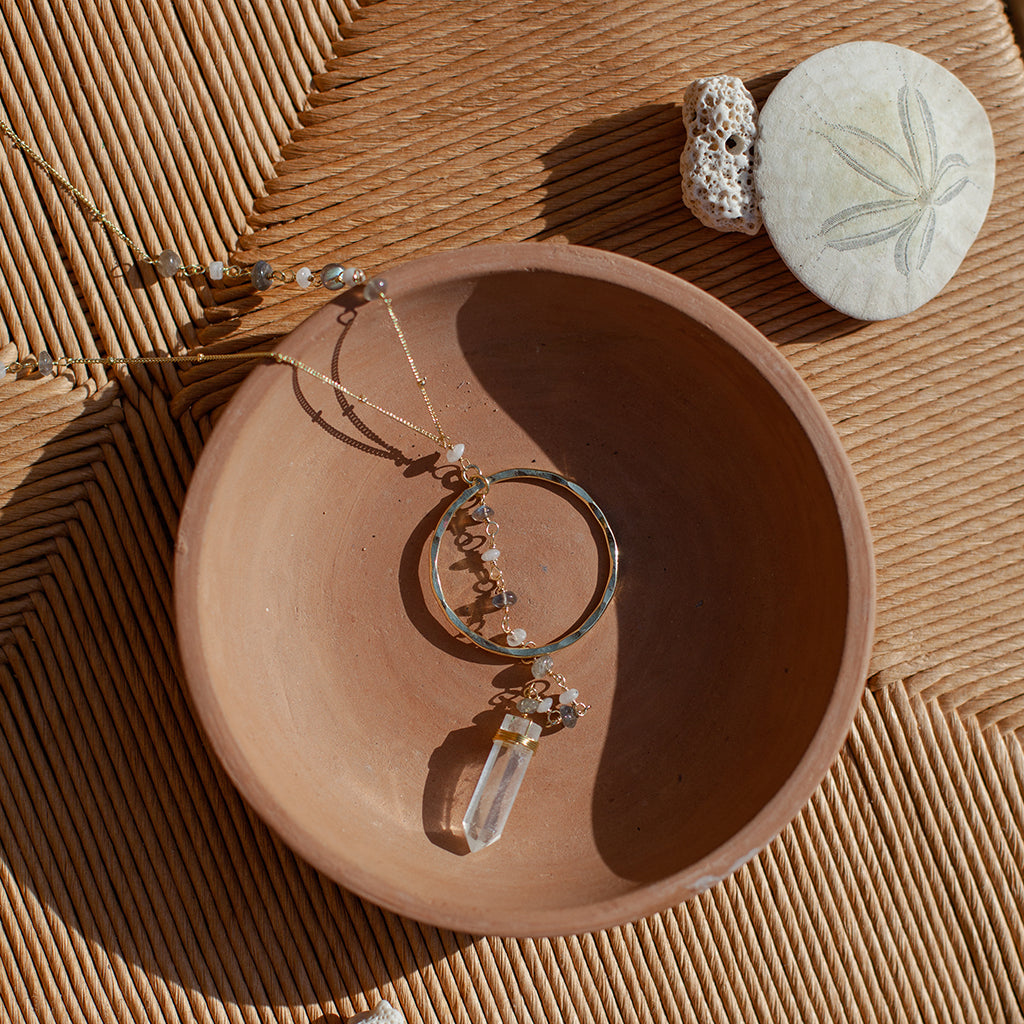 crystal fair trade necklace