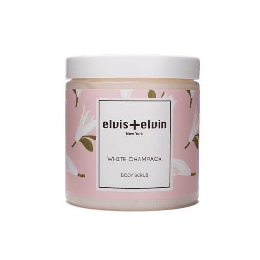 elvis+elvin White Champaca Body Scrub with Dead Sea Salt 300ml - elvis+elvin
