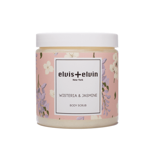 elvis+elvin Wisteria & Jasmine Body Scrub with Dead Sea Salt 300ml - elvis+elvin