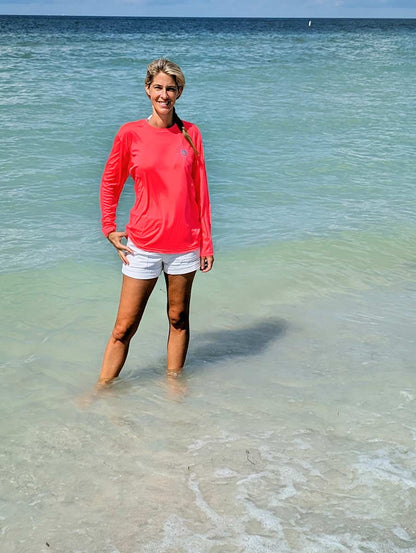 High Performance UPF Shirt 50+ Neon Pink - Sun Drunk