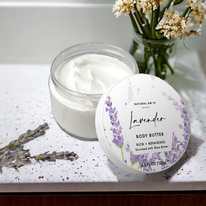 Lavender Emulsified Body Butter (Yogurt) by NaturalAmor