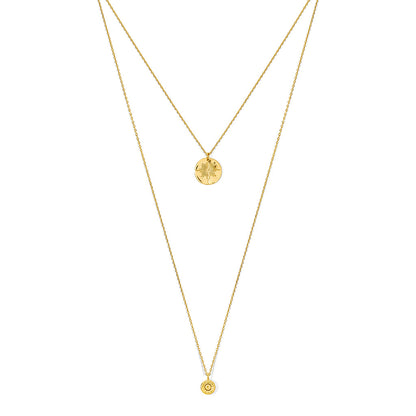 layered bullet necklace