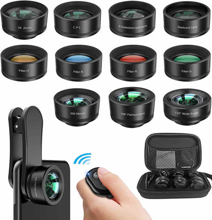 12 in 1 Upgraded Photography Set for iPhone And Any Smartphones Vista Shops