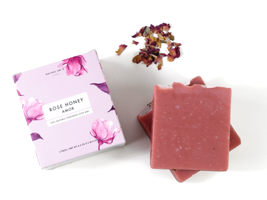 Rose Honey Handmade Soap 2pk by NaturalAmor