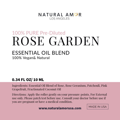 Rose Garden Roll On Essential Oil Blend by NaturalAmor