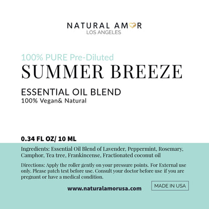Summer Breeze Roll On Essential Oil Blend by NaturalAmor